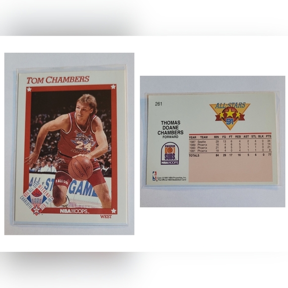 1991 WEST RAW MINT NBA HOOPS ALLSTAR KEVIN DUCKWORTH CLYDE DREXLER JOHN STOCKTON - Picture 5 of 8